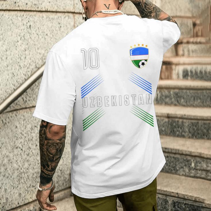 ウズベキスタン国旗 ウズベキスタン プライド愛好家 メンズTシャツ バックプリント 彼への贈り物
