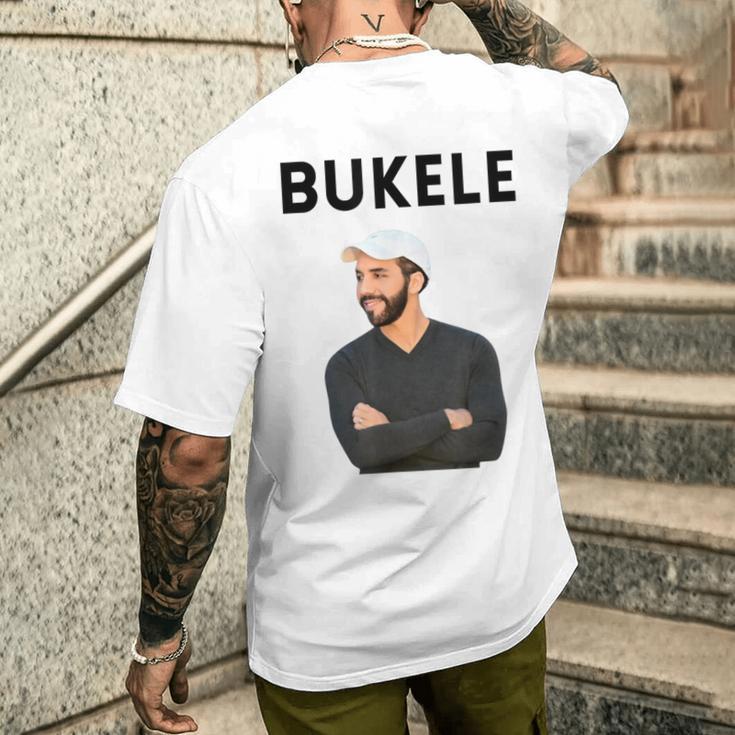 エルサルバドル大統領 ナイブ・ブケレ メンズTシャツ バックプリント 彼への贈り物