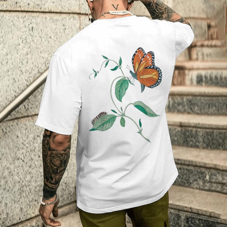 オオカバマダラ変態サイクル メンズTシャツ バックプリント 彼への贈り物