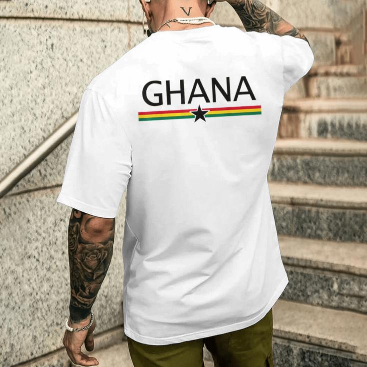 ガーナフラッグスポーツアスレチックジャージ。 メンズTシャツ バックプリント 彼への贈り物