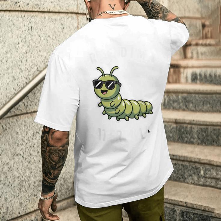 キャタピラー ごっこ おもしろキャタピラー メンズTシャツ バックプリント 彼への贈り物