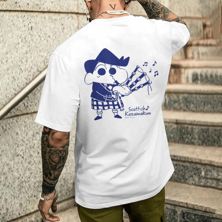 クレヨンしんちゃん スコティッシュ風間君 メンズTシャツ バックプリント 彼への贈り物