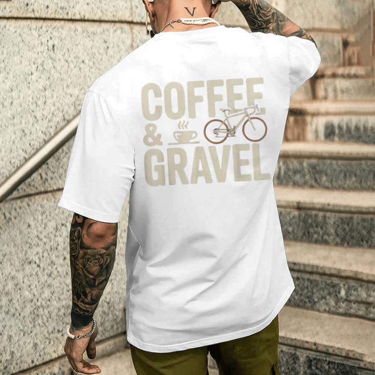 コーヒー&グラベル グラベル グラベルバイク グラベルバイカー オフロードバイク メンズTシャツ バックプリント 彼への贈り物