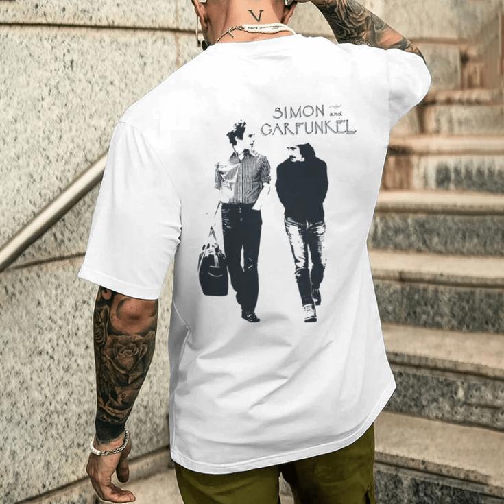 サイモン&ガーファンクル ウォーキング 長袖tシャツ メンズTシャツ バックプリント 彼への贈り物