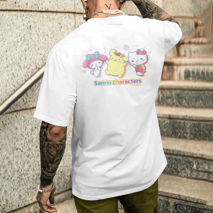 サンリオキャラクターズ サンリオキャラクター大賞デザイン 集合B メンズTシャツ バックプリント 彼への贈り物