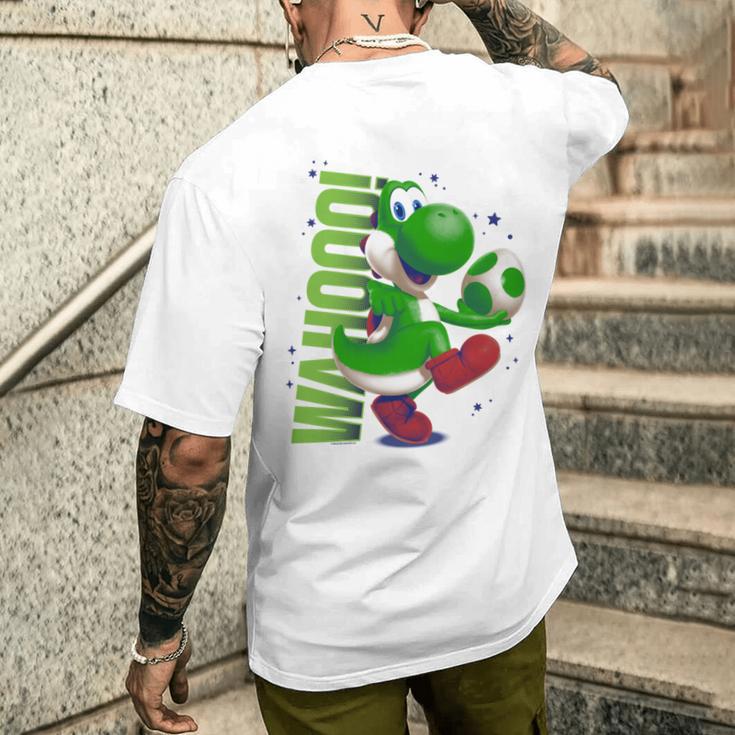 ザ・スーパーマリオギャラクシー・ムービー Action Yoshi 長袖tシャツ メンズTシャツ バックプリント 彼への贈り物