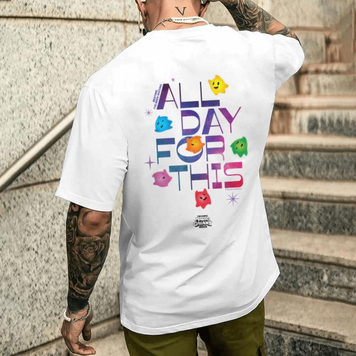 ザ・スーパーマリオギャラクシー・ムービー Luma Bedtime Crew メンズTシャツ バックプリント 彼への贈り物