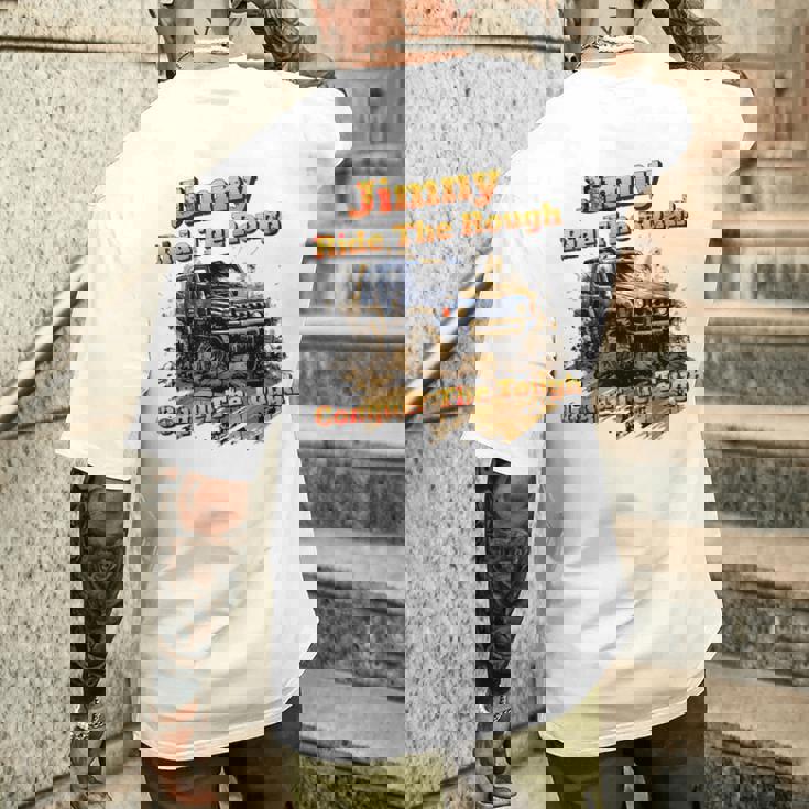 ジムニー 4X4 オフロード トラック メンズTシャツ バックプリント 彼への贈り物