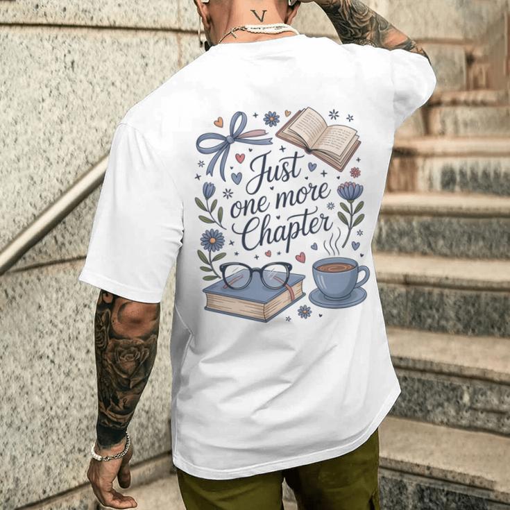 ジャスト・ワン・モア・チャプター・ブック・ラヴァー・リーディング 長袖tシャツ メンズTシャツ バックプリント 彼への贈り物