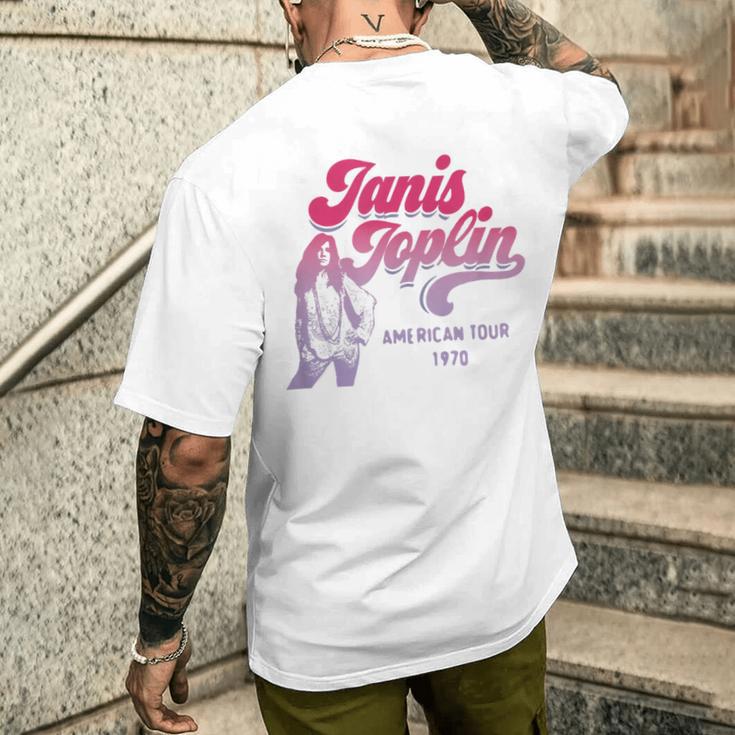ジャニス・ジョプリン・アメリカン・ツアー1970 メンズTシャツ バックプリント 彼への贈り物