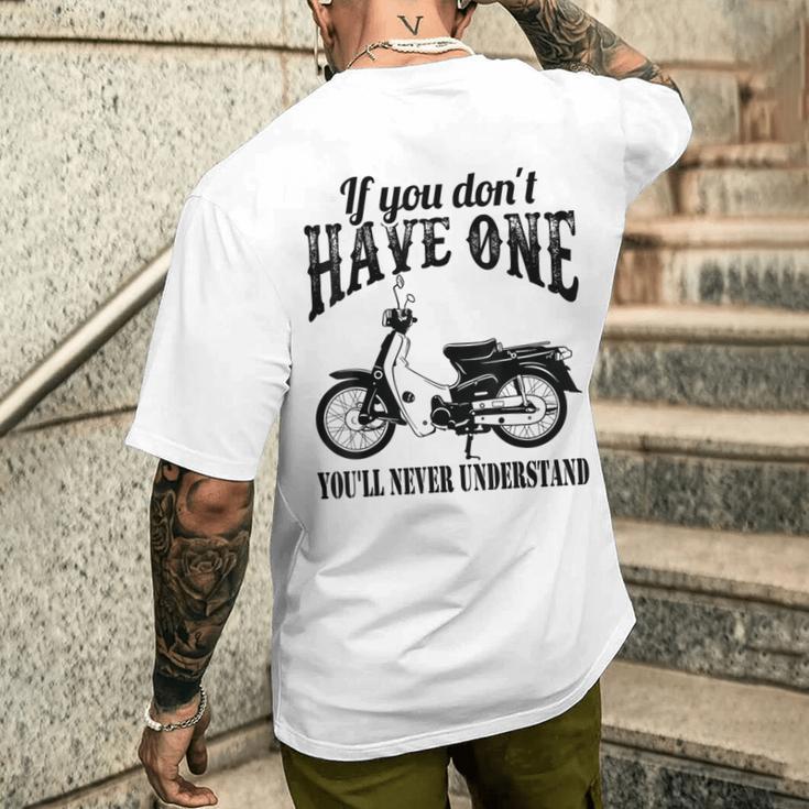 スーパーカブ お持ちでなければ理解できません。 メンズTシャツ バックプリント 彼への贈り物