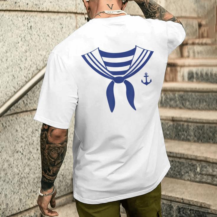 セーラー、コスチューム、セーラー服、セーラー、制服 カーニバルailor Costume アンカー メンズTシャツ バックプリント 彼への贈り物