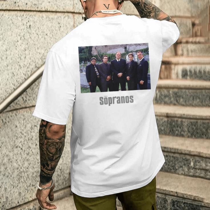 ソプラノス クラシック 墓地 情景 アートワーク グラフィック Papl2590 メンズTシャツ バックプリント 彼への贈り物