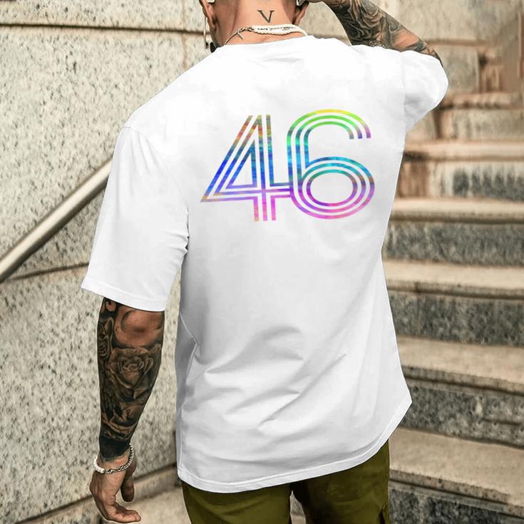 タイダイシャツ ナンバー46 レトロユニフォーム バックプリントジャージ メンズTシャツ バックプリント 彼への贈り物
