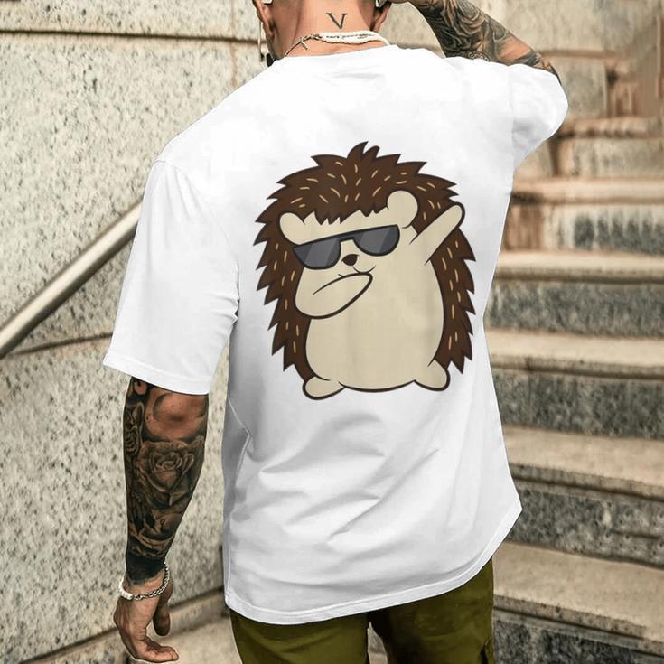 ダビングハリネズミ おもしろハリネズミ メンズTシャツ バックプリント 彼への贈り物