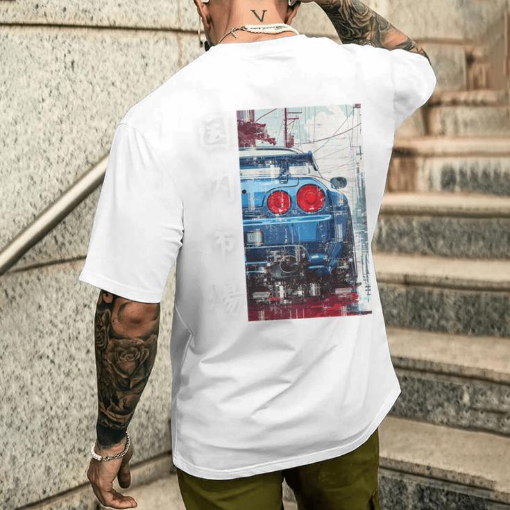 バックプリント ディストレス Jdm ドリフトカー 日本国内市場 メンズTシャツ バックプリント 彼への贈り物
