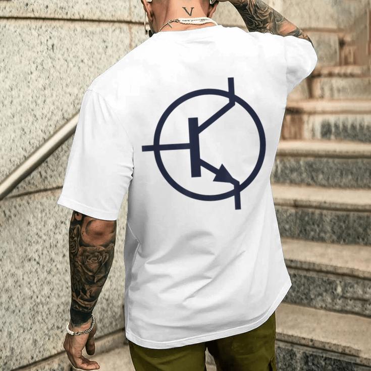 トランジスタ電子回路図記号 メンズTシャツ バックプリント 彼への贈り物