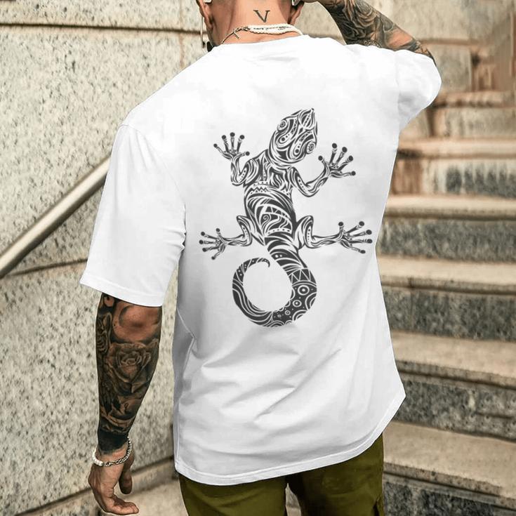 ニュージーランドの部族マオリタトゥーシンボル メンズTシャツ バックプリント 彼への贈り物