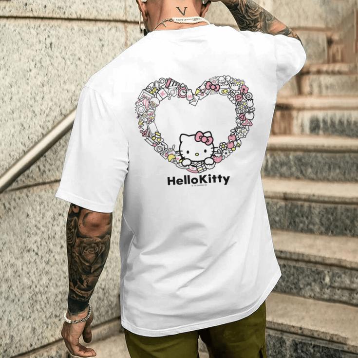 ハローキティ Usデザイン ハート 長袖tシャツ メンズTシャツ バックプリント 彼への贈り物