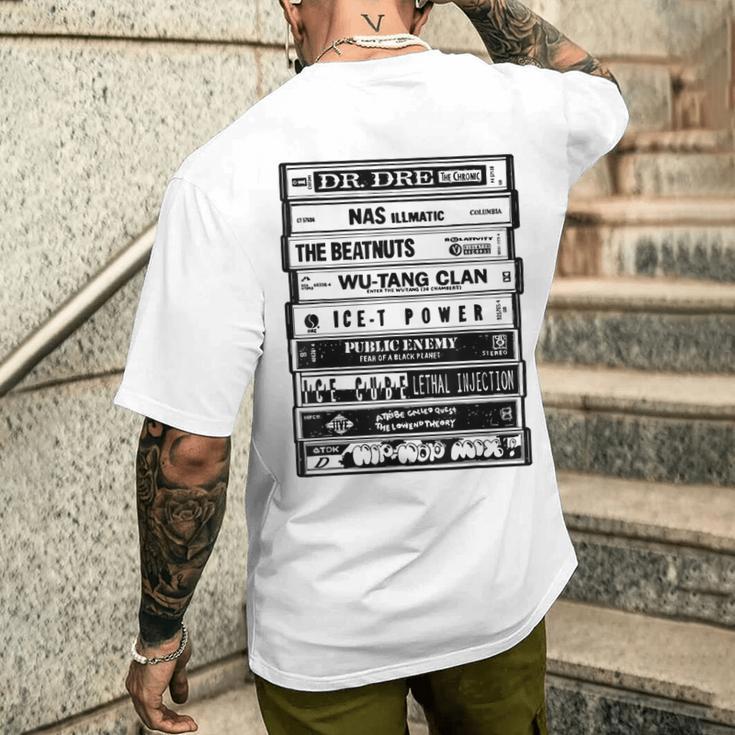 ヒップホップアーティストカセットtシャツ オールドスクールラップtシャツ メンズTシャツ バックプリント 彼への贈り物