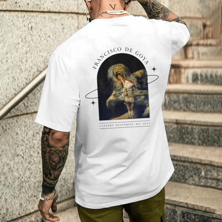 フランシスコ デ ゴヤ デザイン ホラー ゴシック アート メンズTシャツ バックプリント 彼への贈り物