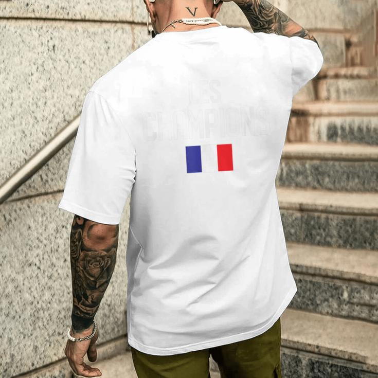 フランス 2018 フットボール サッカー ワールドチャンピオン メンズTシャツ バックプリント 彼への贈り物
