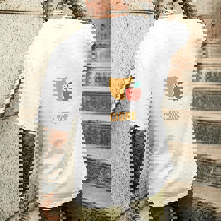 フランスのj'peux Pas J'ai Cidre Cider Lovers メンズTシャツ バックプリント 彼への贈り物