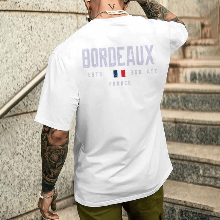 ボルドー フランス フィールドボルドー フランス メンズTシャツ バックプリント 彼への贈り物