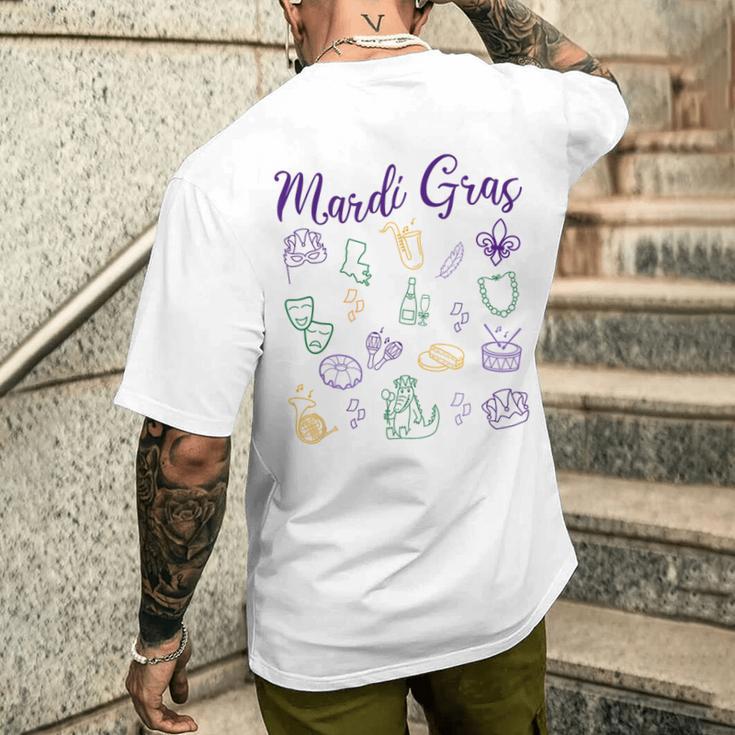 マルディグラ2025、マルディグラクルーズ、ニューオーリンズルイジアナ メンズTシャツ バックプリント 彼への贈り物