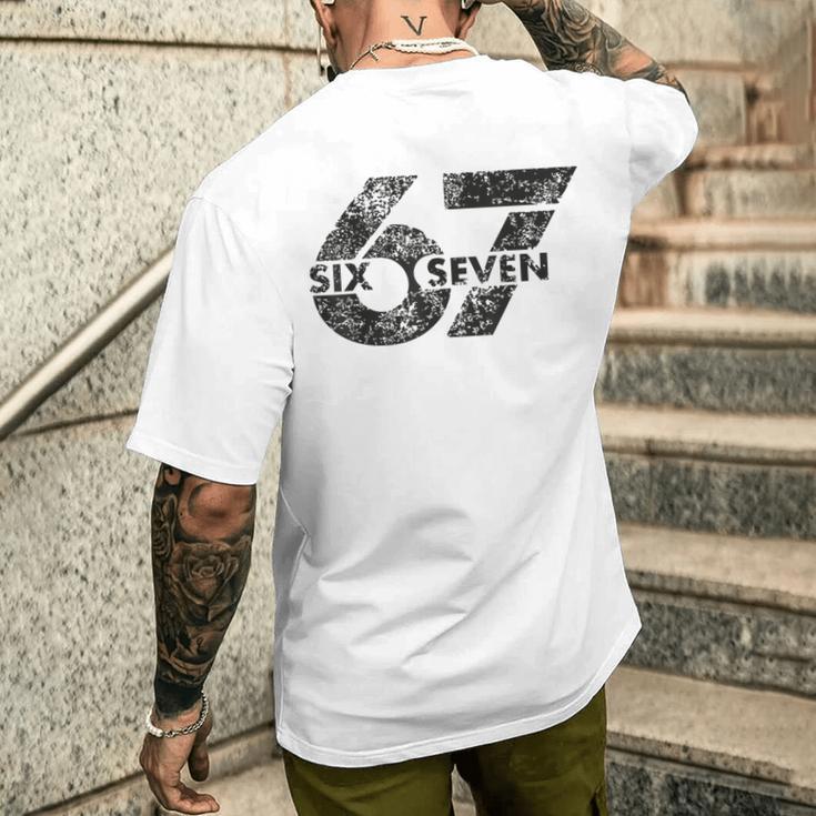 ミーム-67 シックスセブン メンズTシャツ バックプリント 彼への贈り物