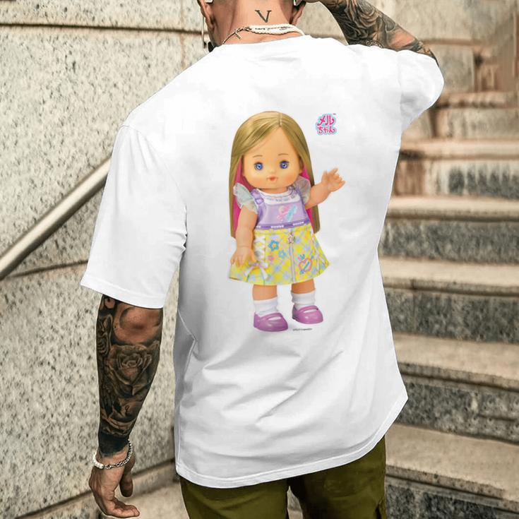 メルちゃんのおともだち ネオりん Bigプリント メンズTシャツ バックプリント 彼への贈り物