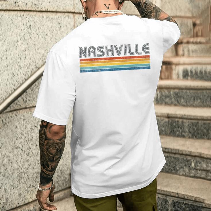 レトロ ナッシュビル Tnホームステート テネシー州 ヴィンテージ ナッシュビル メンズTシャツ バックプリント 彼への贈り物