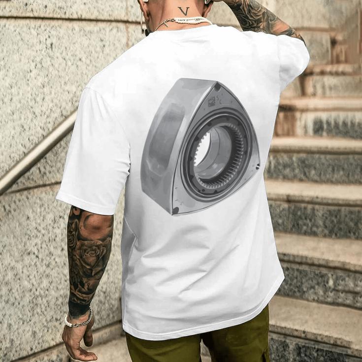 ロータリー13bエンジンローター メンズTシャツ バックプリント 彼への贈り物