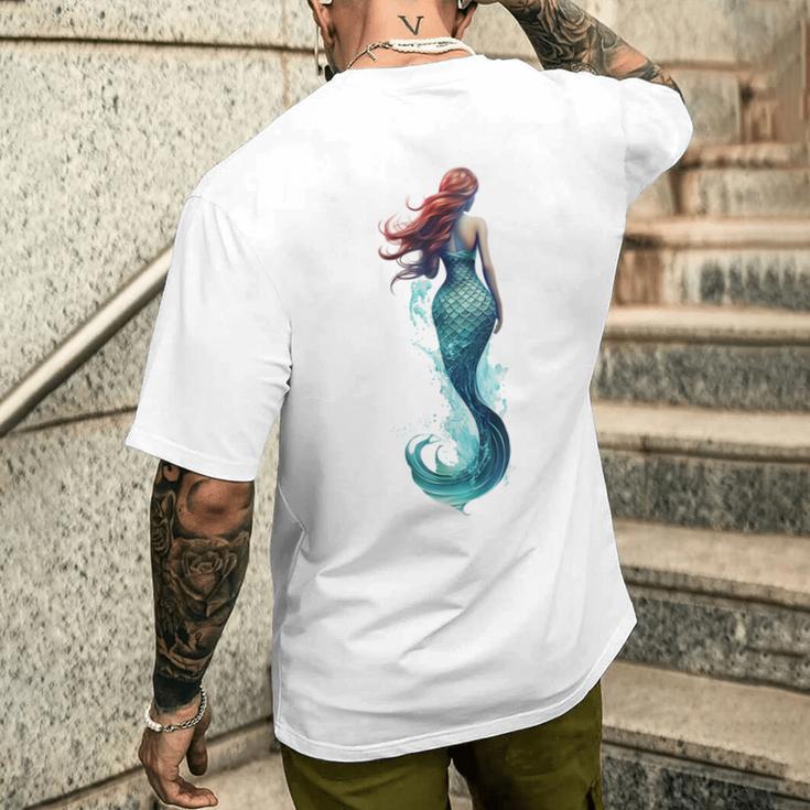 人魚の秘密 メンズTシャツ バックプリント 彼への贈り物