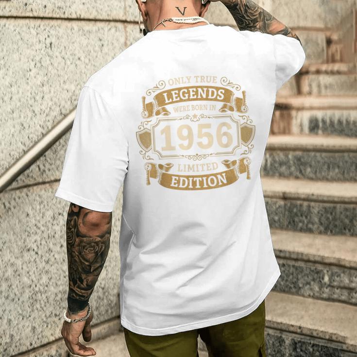 伝説は1956年にヴィンテージ70歳の誕生日に生まれました70歳 メンズTシャツ バックプリント 彼への贈り物