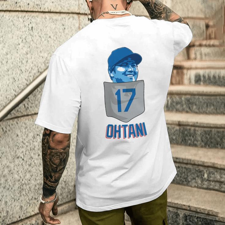 大谷翔平 ロサンゼルス 野球 ポケットtシャツ Mlbpa メンズTシャツ バックプリント 彼への贈り物