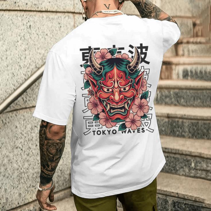 日本悪魔 般若 鬼 鬼 仮面 妖怪鬼 鬼 仮面 長袖tシャツ メンズTシャツ バックプリント 彼への贈り物