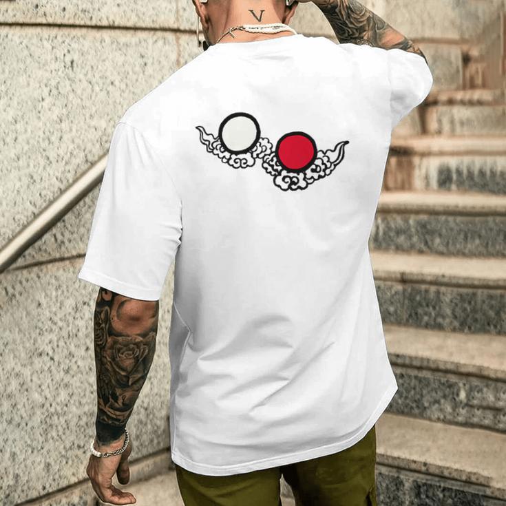 日輪・月輪 メンズTシャツ バックプリント 彼への贈り物
