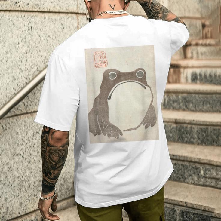 松本邦司によるメイカガフのカエル メンズTシャツ バックプリント 彼への贈り物