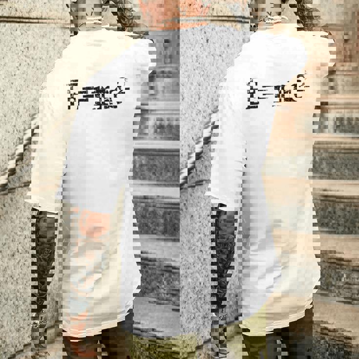 物理相対性理論e Mc2方程式の式 EMc2 メンズTシャツ バックプリント 彼への贈り物