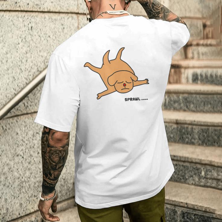 犬だって踊ったり寝たり メンズTシャツ バックプリント 彼への贈り物