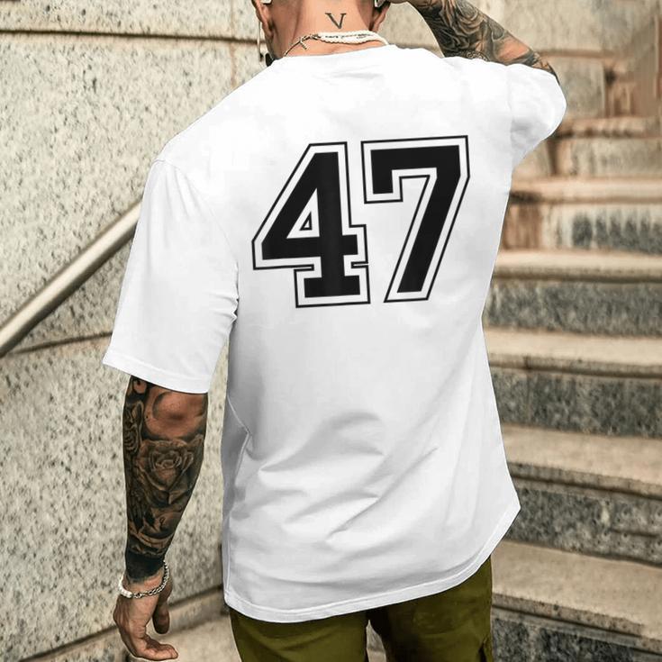 番号47 メンズTシャツ バックプリント 彼への贈り物