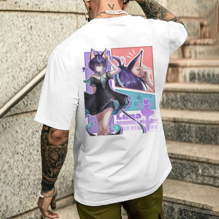 白猫プロジェクト ネコミミスト（ルナ） Comictyle メンズTシャツ バックプリント 彼への贈り物