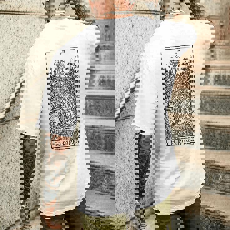 皇后タロットカード メンズTシャツ バックプリント 彼への贈り物