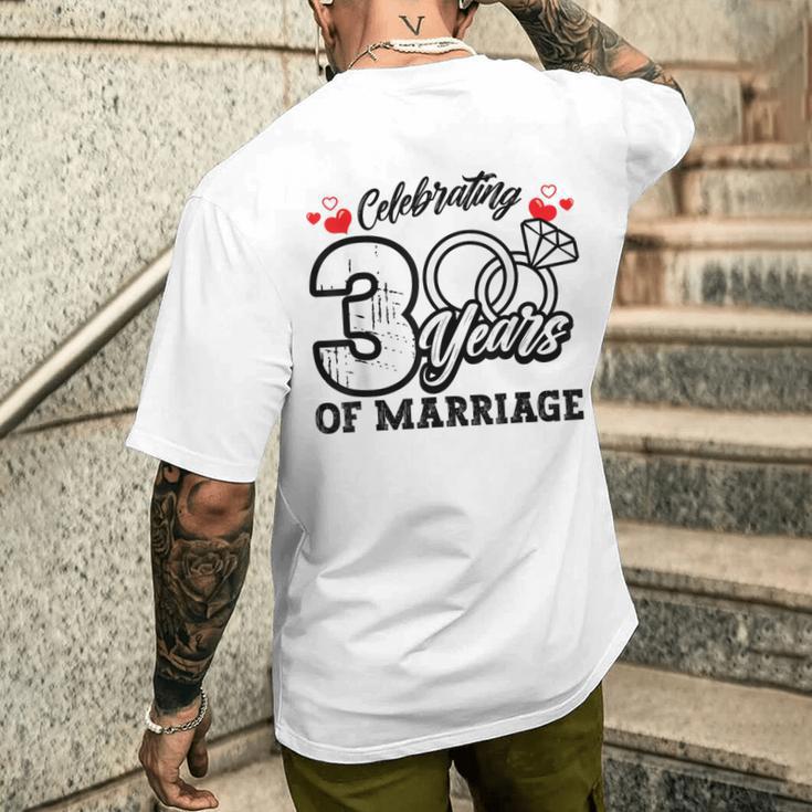 結婚3周年記念マッチング・ギフト メンズTシャツ バックプリント 彼への贈り物