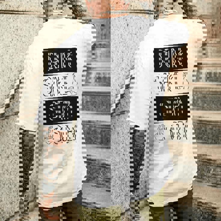 酒飲みそばそば Drinkake Andtayoba メンズTシャツ バックプリント 彼への贈り物