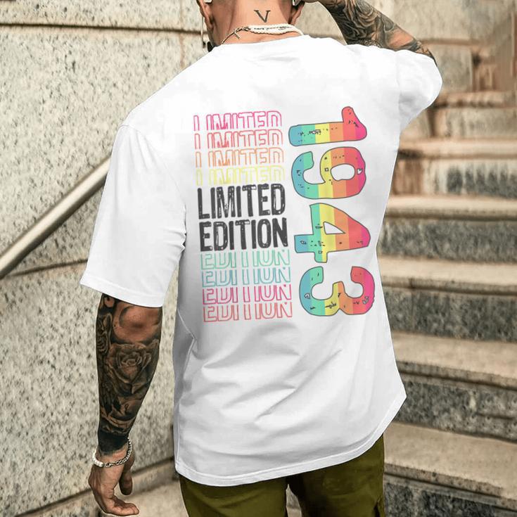 限定版 ヴィンテージ レトロ 誕生年 1943 メンズTシャツ バックプリント 彼への贈り物