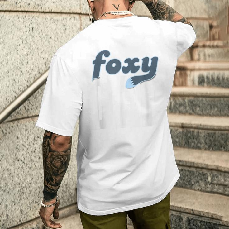 面白いフォクシーお父さんレトロ ビンテージ デザイン メンズTシャツ バックプリント 彼への贈り物