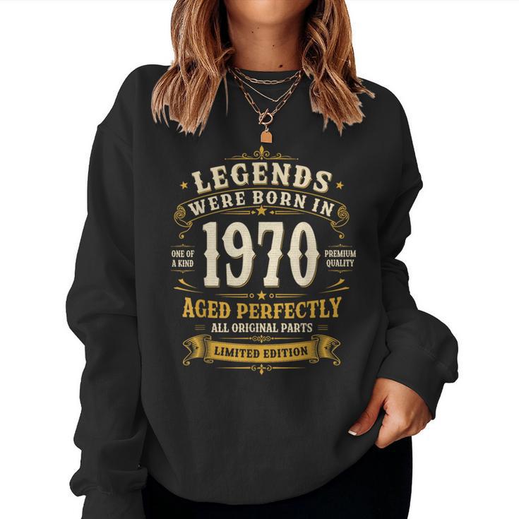 56歳 誕生日 男性女性intage 1970年1970年生まれ レトロデザインブランド レディーススウェットシャツ