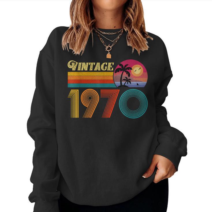 56歳の誕生日プレゼント 56歳 男性 女性 レトロ ヴィンテージ 1970 レディーススウェットシャツ